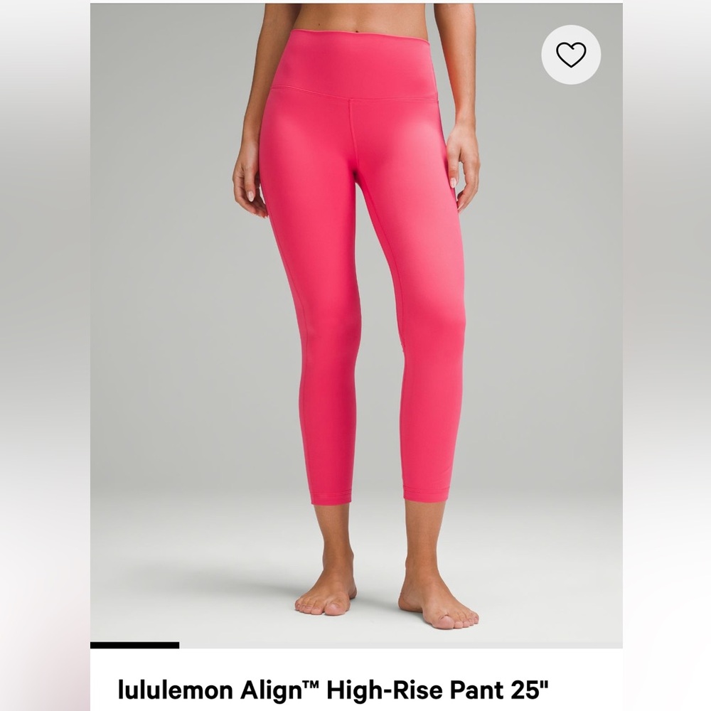 Lululemon Align HR pant 25’’ Pale Raspberry